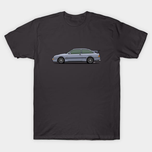 Ford Sierra RS500 Cosworth side profile T-Shirt by RJW Autographics